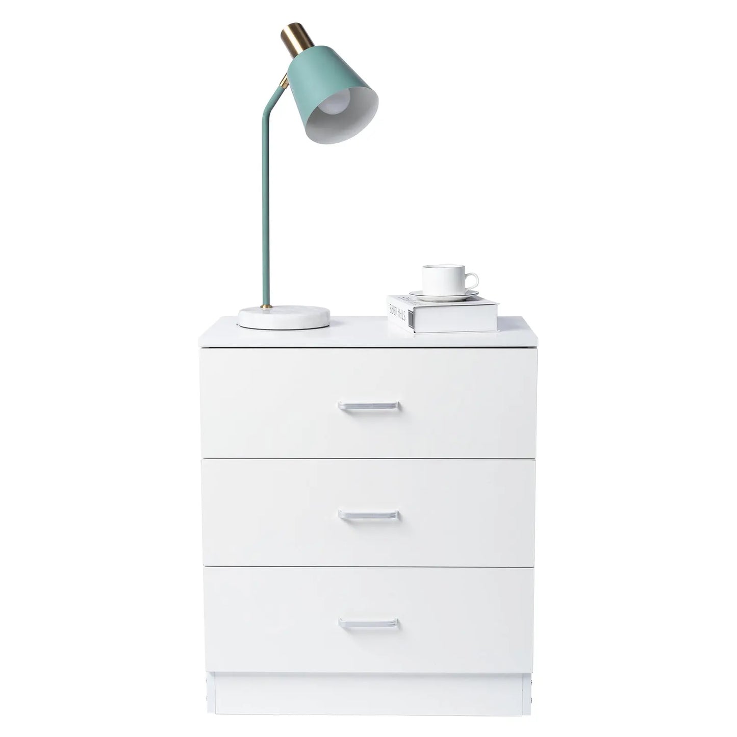 [] Modern Simple 3-Drawer Dresser Chest of Drawers for Family Room Bedroom Living Room Universal Design, White qbmgp8-fy