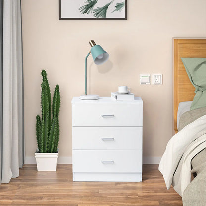 [] Modern Simple 3-Drawer Dresser Chest of Drawers for Family Room Bedroom Living Room Universal Design, White qbmgp8-fy