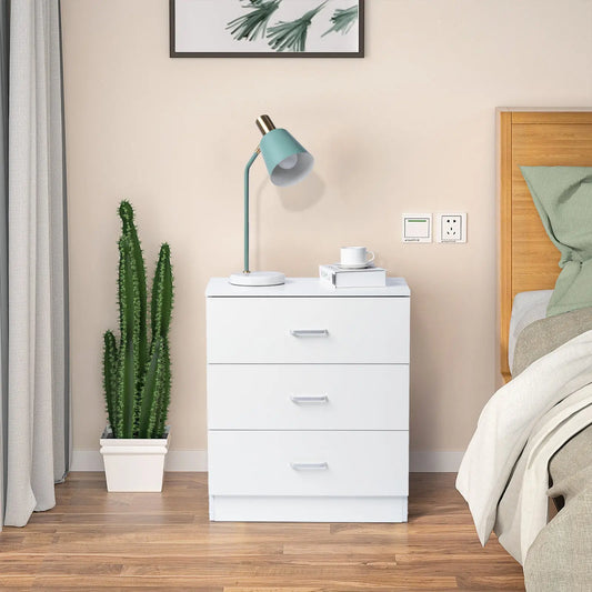 [] Modern Simple 3-Drawer Dresser Chest of Drawers for Family Room Bedroom Living Room Universal Design, White qbmgp8-fy