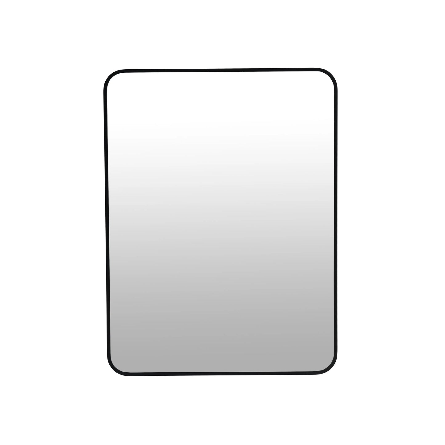 24 x 32 Inch Bathroom Mirror Black Aluminum Frame qbmgp8-fy