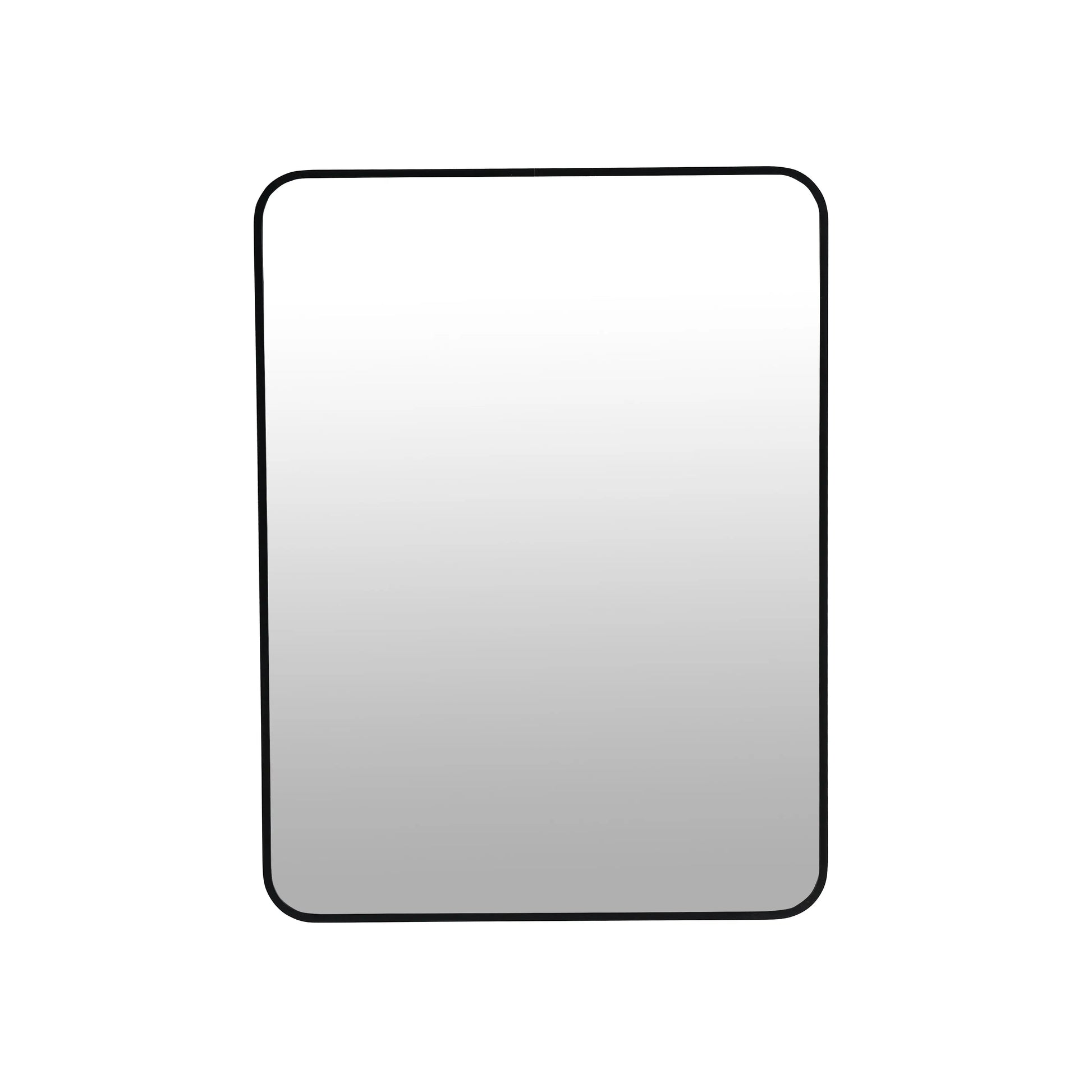 24 x 32 Inch Bathroom Mirror Black Aluminum Frame qbmgp8-fy