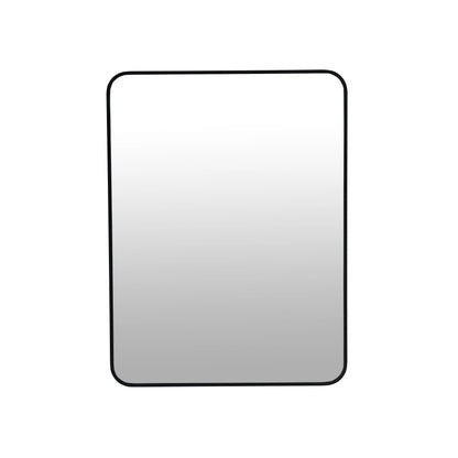24 x 32 Inch Bathroom Mirror Black Aluminum Frame qbmgp8-fy