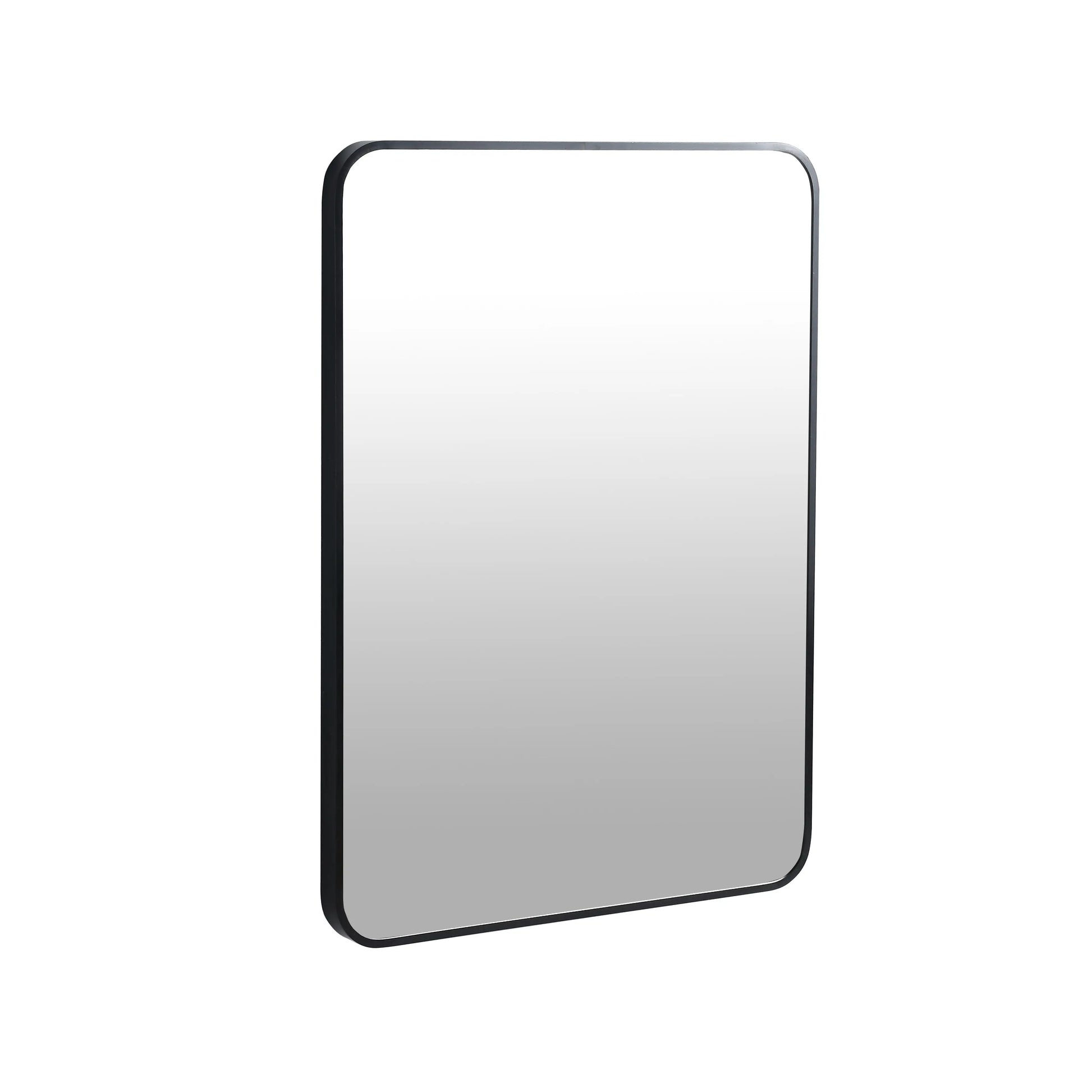 24 x 32 Inch Bathroom Mirror Black Aluminum Frame qbmgp8-fy