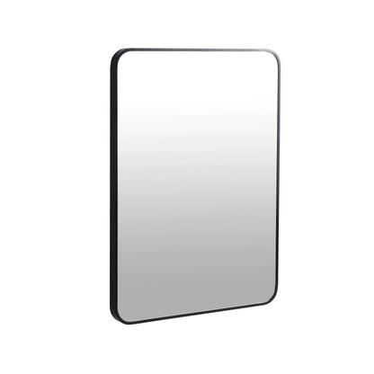 24 x 32 Inch Bathroom Mirror Black Aluminum Frame qbmgp8-fy