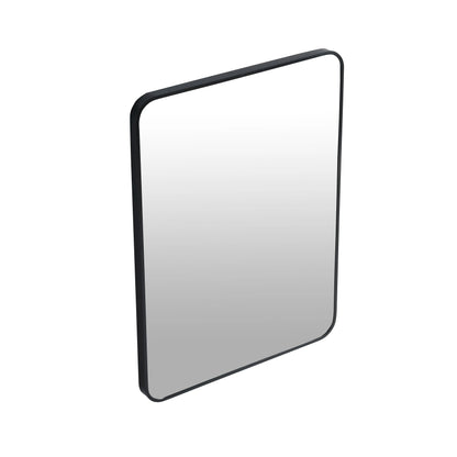 24 x 32 Inch Bathroom Mirror Black Aluminum Frame qbmgp8-fy