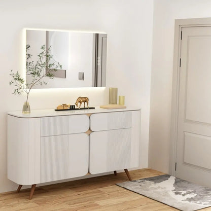 32" x 24" LED Bathroom Mirror Bright Backlight, 5 Mins Defog, Full HD Reflected Wall Mounted ,3 Colors Stepless Dimmable ,Memory Function, Anti-Fog[Unable to ship on weekends, please note that] qbmgp8-fy