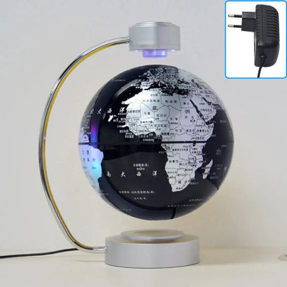8 Inch Maglev Globe Self Rotating World Maps English Levitating Globus Levitation Magnetic Floating Map Geography Education Deco LAVIVA