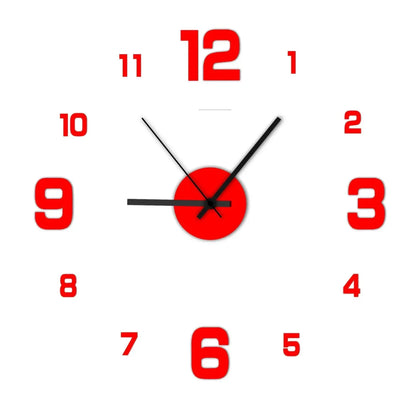 Creative Frameless DIY Wall Clock Wall Decoration Home Silent Clock Living Room Office Wall Decoration Art Bedroom Decor Modern LAVIVA
