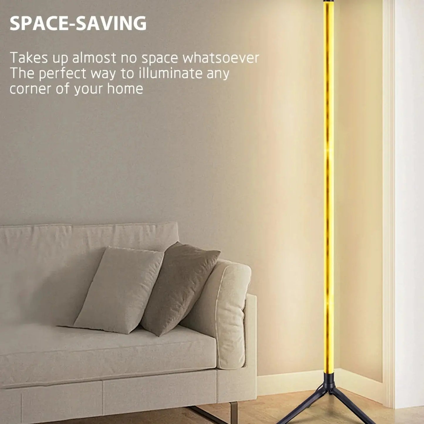 Wall Corner Decoration Ambient Light 5V RGB IC Floor Lamp Suitable for Bedroom Wall Corner Decoration Living Room TV Decoration LAVIVA