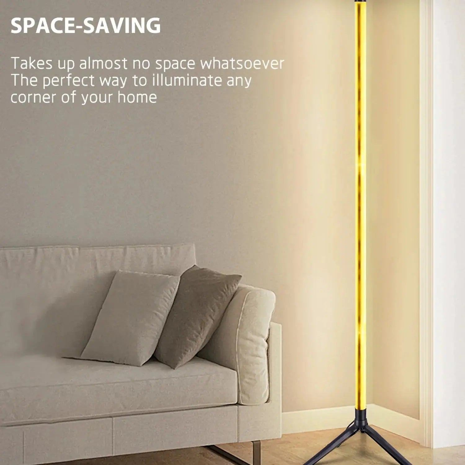 Wall Corner Decoration Ambient Light 5V RGB IC Floor Lamp Suitable for Bedroom Wall Corner Decoration Living Room TV Decoration LAVIVA