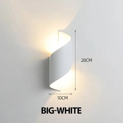 Spiral Design LED Wall Lamp 10W Indoor Wall Lights Waterproof Outdoor Modern Nordic Sconce Lamp Interior Wall Light Home Decor LAVIVA