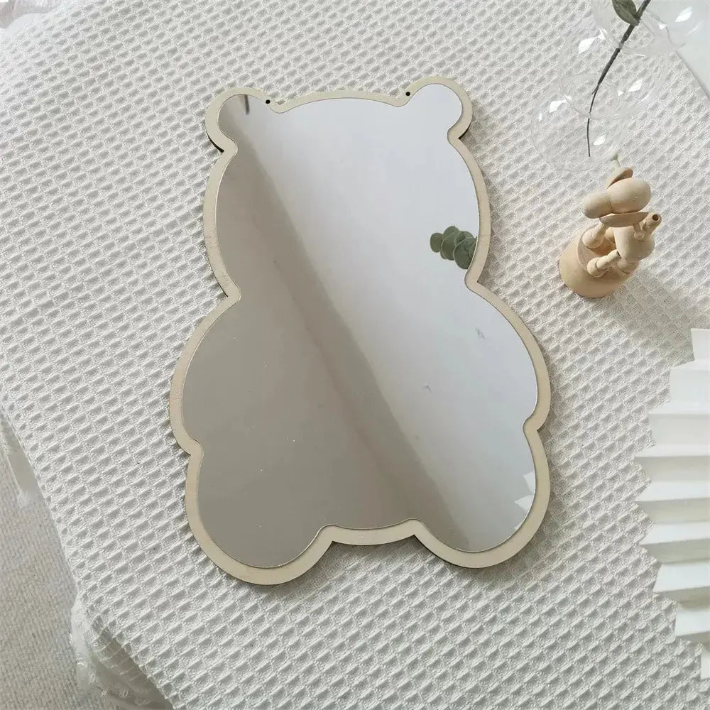 Creative Decorative Mirror for Kids Room Cute Bear Rabbit Shape Acrylic Mirror Baby Photo Props Nordic Home Nursery Decor LAVIVA