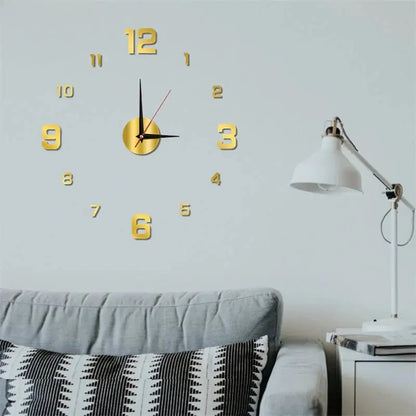 Creative Frameless DIY Wall Clock Wall Decoration Home Silent Clock Living Room Office Wall Decoration Art Bedroom Decor Modern LAVIVA