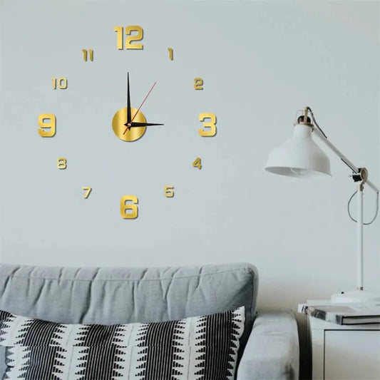 Creative Frameless DIY Wall Clock Wall Decoration Home Silent Clock Living Room Office Wall Decoration Art Bedroom Decor Modern LAVIVA