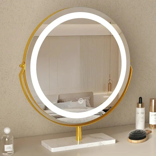 Minimalist Led Decorative Mirrors Modern Bedroom Desk Decorative Mirrors Makeup Espejo Redondo Home Decoration Luxury YY50DM LAVIVA