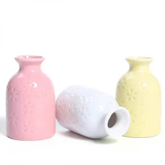 Ceramic Flower Vase Pot Hydroponic Bottle Creative Vase for Plants Office Desktop Ornament Home Room Decor Garden Flowerpot LAVIVA