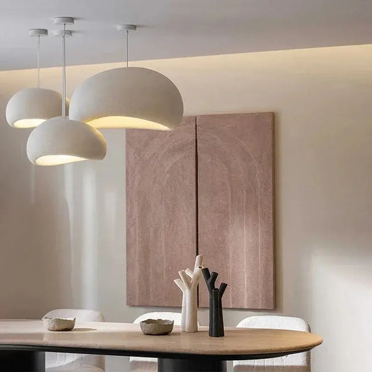 Nordic Wabi Sabi Pendant Light Modern LED Ceiling Chandelier for Living Room Bedroom Dining Room Designer E27 Decor Hanging Lamp LAVIVA