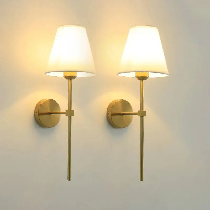 E27 American fabric wall lamp simple hotel room interior decor lighting living room corridor aisle bedroom bedside wall light LAVIVA