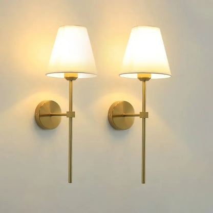E27 American fabric wall lamp simple hotel room interior decor lighting living room corridor aisle bedroom bedside wall light LAVIVA
