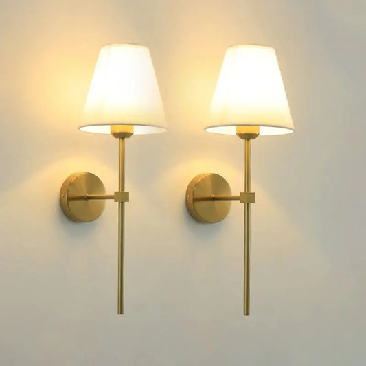 E27 American fabric wall lamp simple hotel room interior decor lighting living room corridor aisle bedroom bedside wall light LAVIVA