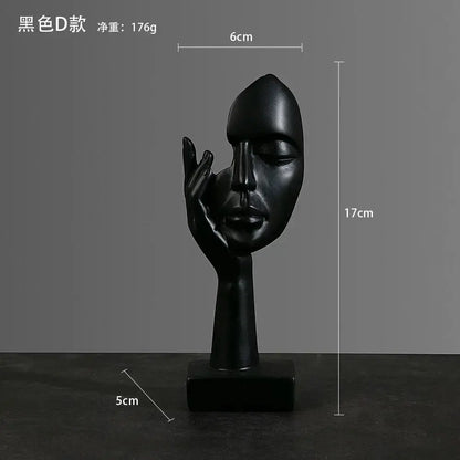 Resin Sculpture Figurines Statue Desktop Ornaments   Light Luxury Art Crafts LAVIVA