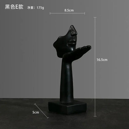 Resin Sculpture Figurines Statue Desktop Ornaments   Light Luxury Art Crafts LAVIVA