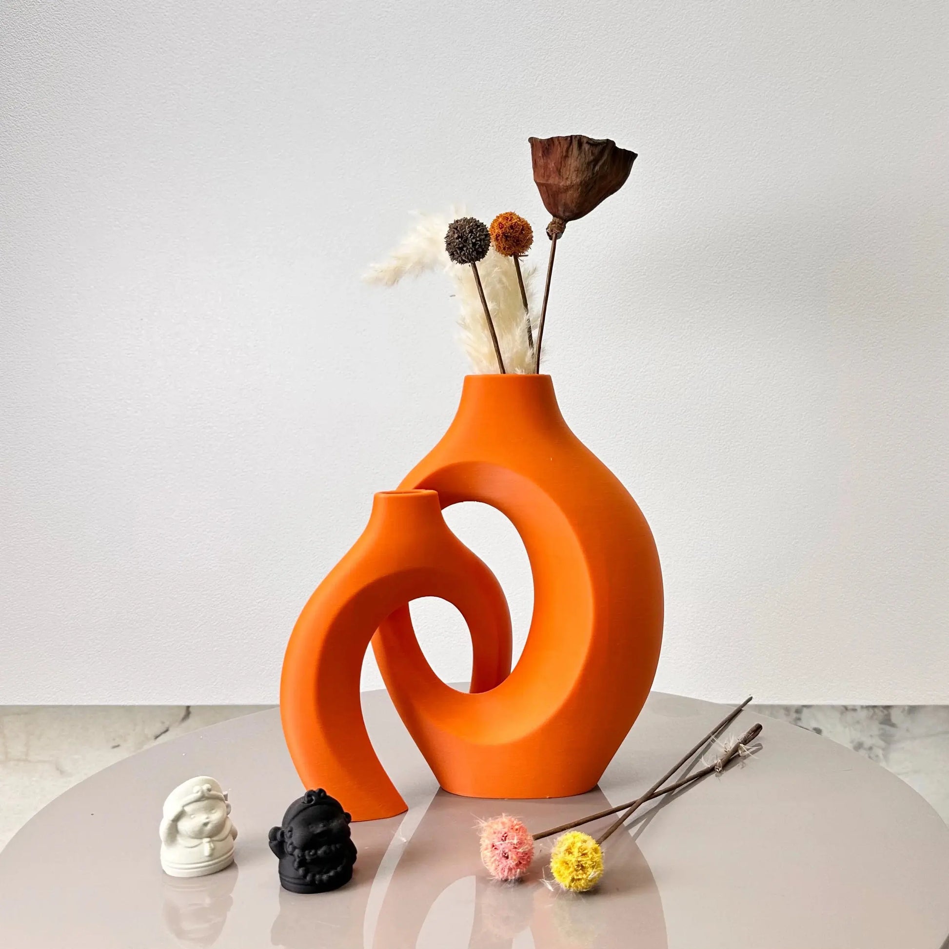 2 Piece Hug Large Size Dried Vase Max 8.66 Inch, Suitable for Home Decoration Ornaments, Office Decoration Flower Arrangement Dr LAVIVA