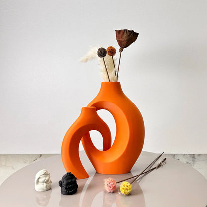 2 Piece Hug Large Size Dried Vase Max 8.66 Inch, Suitable for Home Decoration Ornaments, Office Decoration Flower Arrangement Dr LAVIVA