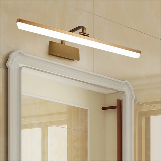 Brown Bronze LED Mirror Lamp Waterproof Wall Mounted Bathroom Lighting for Hotel Display Cabinet Mural Modern Study MakeUp Light