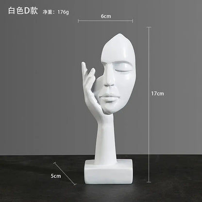 Resin Sculpture Figurines Statue Desktop Ornaments   Light Luxury Art Crafts LAVIVA