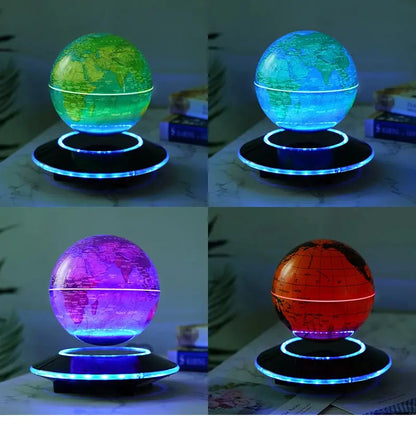 Magnetic Levitation 6-Inch 8-Inch Globe, Self Rotating Luminous Office Decoration, Living Room Desktop Decoration, Creative Gift LAVIVA