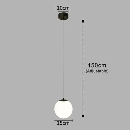 Modern Glass LED Pendant Lights Nordic Living Room Bedroom Fixtures Indoor Lighting Restaurant Bar Home Decor Hanging Lamp 220V LAVIVA