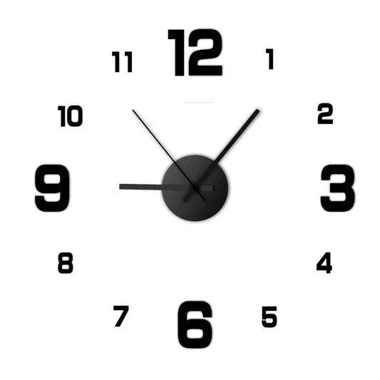 Creative Frameless DIY Wall Clock Wall Decoration Home Silent Clock Living Room Office Wall Decoration Art Bedroom Decor Modern LAVIVA