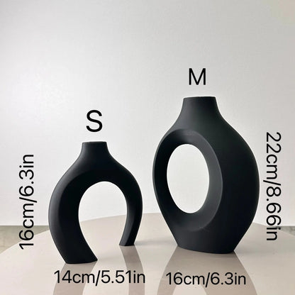 2 Piece Hug Large Size Dried Vase Max 8.66 Inch, Suitable for Home Decoration Ornaments, Office Decoration Flower Arrangement Dr LAVIVA