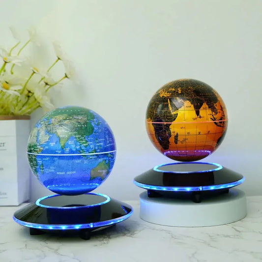 Magnetic Levitation 6-Inch 8-Inch Globe, Self Rotating Luminous Office Decoration, Living Room Desktop Decoration, Creative Gift LAVIVA
