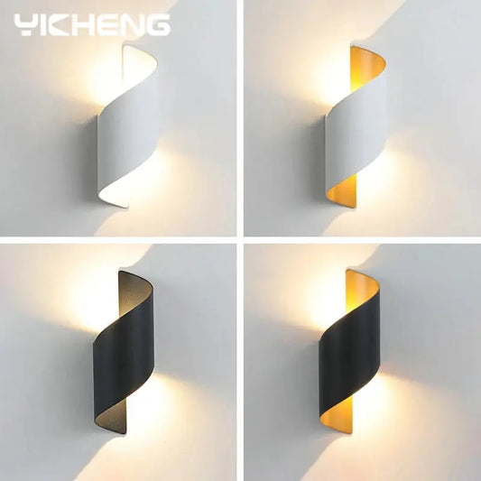 Spiral Design LED Wall Lamp 10W Indoor Wall Lights Waterproof Outdoor Modern Nordic Sconce Lamp Interior Wall Light Home Decor LAVIVA