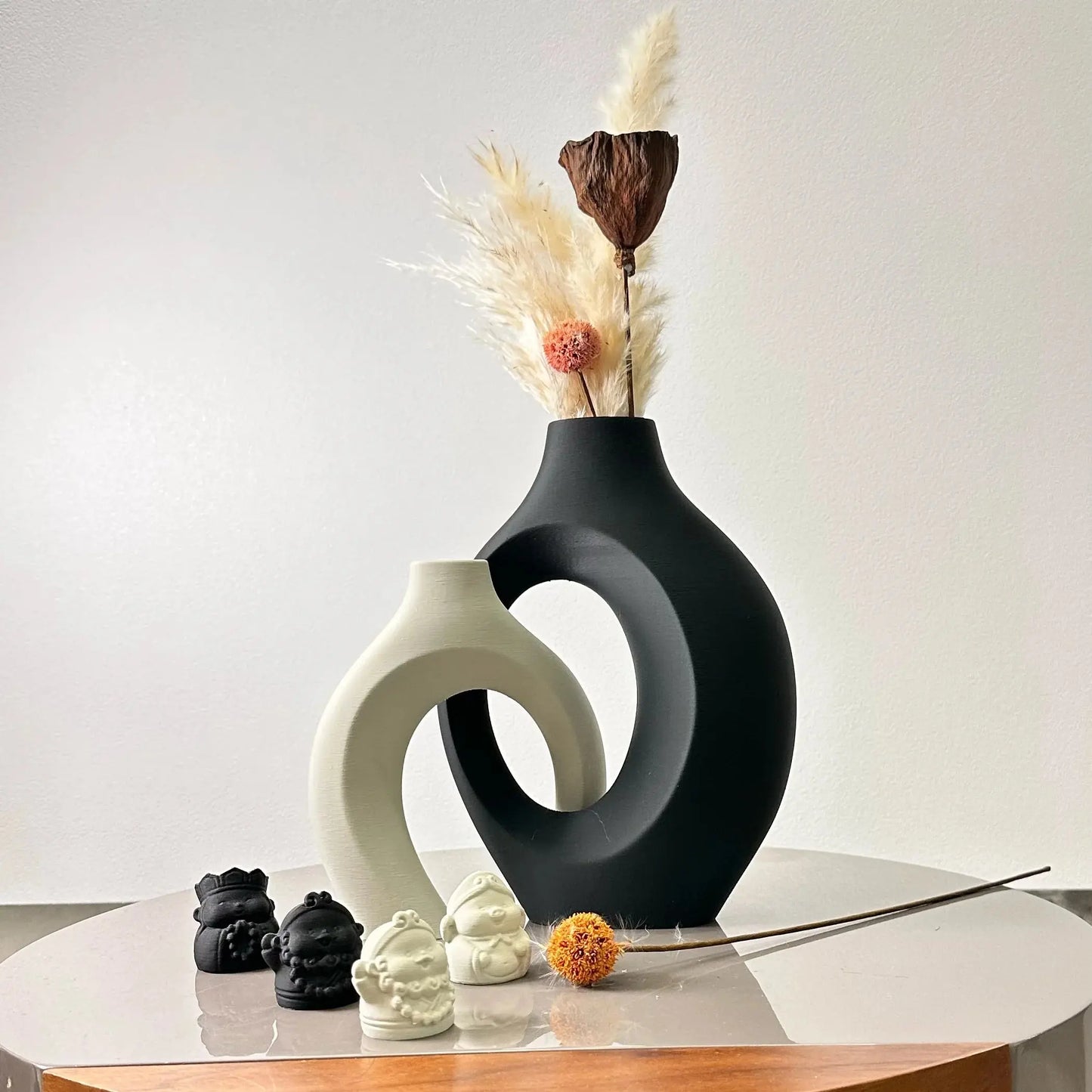 2 Piece Hug Large Size Dried Vase Max 8.66 Inch, Suitable for Home Decoration Ornaments, Office Decoration Flower Arrangement Dr LAVIVA