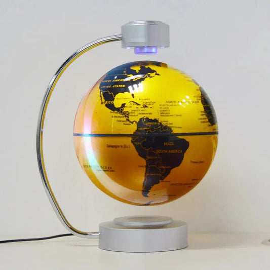8 Inch Maglev Globe Self Rotating World Maps English Levitating Globus Levitation Magnetic Floating Map Geography Education Deco LAVIVA