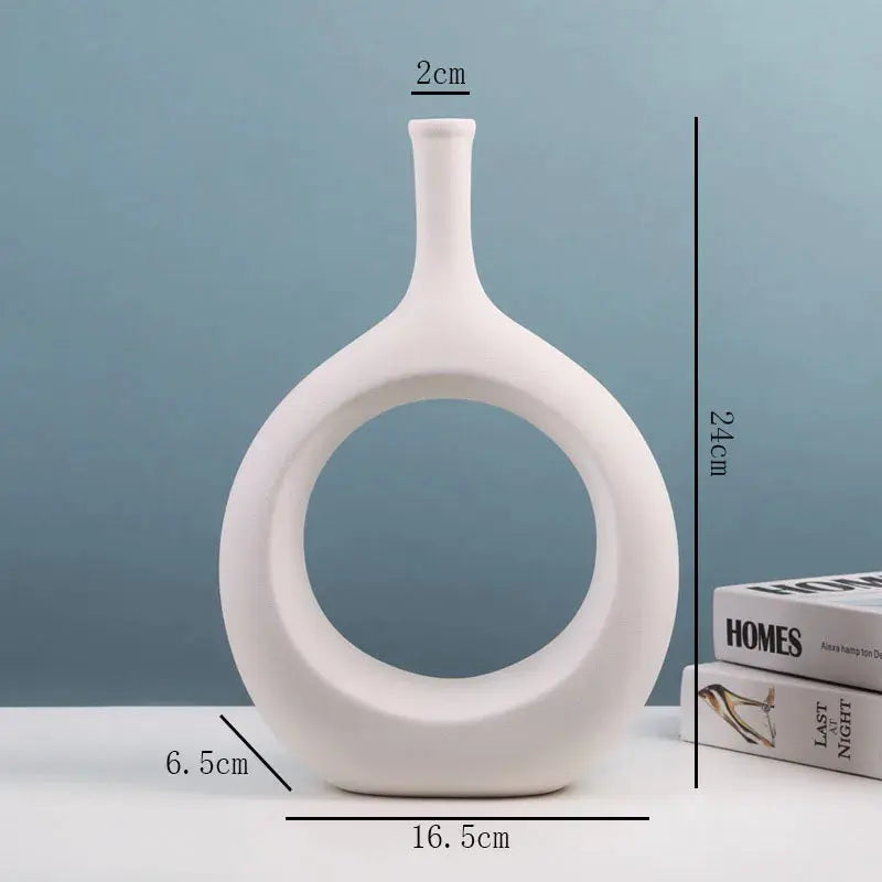 Ceramic Hollow Vase Nordic Flower Office Desktop Decor finds LAVIVA