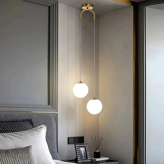 Modern Glass LED Pendant Lights Nordic Living Room Bedroom Fixtures Indoor Lighting Restaurant Bar Home Decor Hanging Lamp 220V LAVIVA