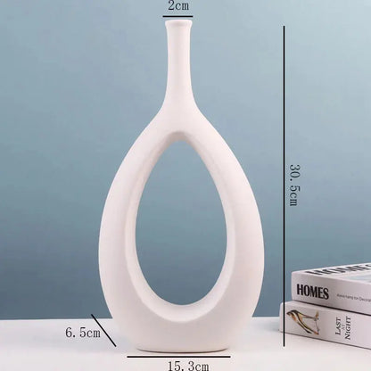 Ceramic Hollow Vase Nordic Flower Office Desktop Decor finds LAVIVA