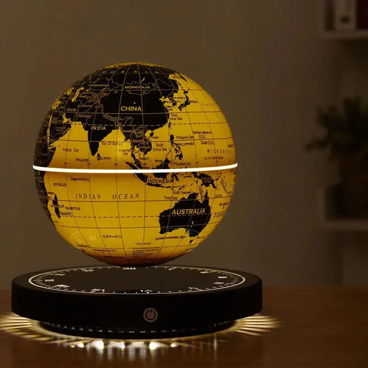 Levitating Lamp Magnetic Levitation Globe LED Earth Floating Rotating Globe Bedside Novelty Christmas Gifts  Galactic starry sky LAVIVA