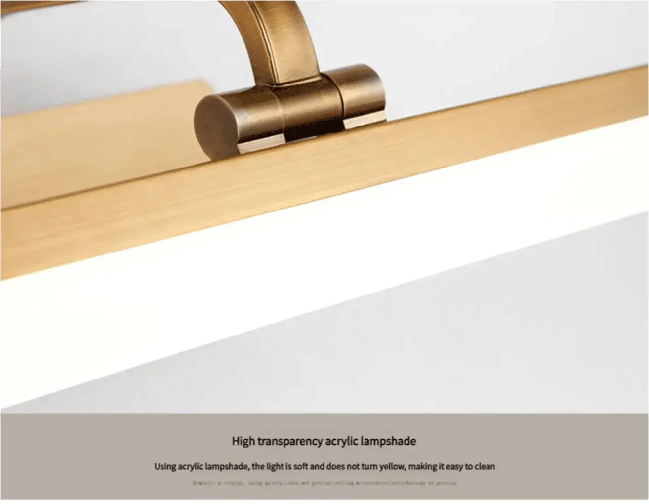 Brown Bronze LED Mirror Lamp Waterproof Wall Mounted Bathroom Lighting for Hotel Display Cabinet Mural Modern Study MakeUp Light LAVIVA
