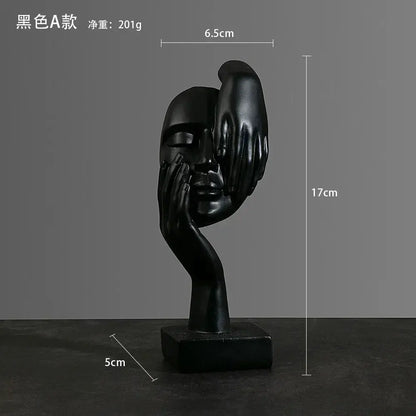 Resin Sculpture Figurines Statue Desktop Ornaments   Light Luxury Art Crafts LAVIVA