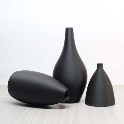 3 Piece Set of Matte Vases (3D Printed Vases) Home Decécor, Modern & Minimalist Vases, Bohemian Vases, Farmhouse Living Room, Di