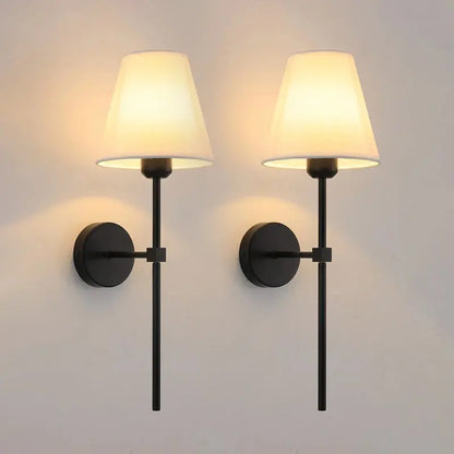 E27 American fabric wall lamp simple hotel room interior decor lighting living room corridor aisle bedroom bedside wall light LAVIVA
