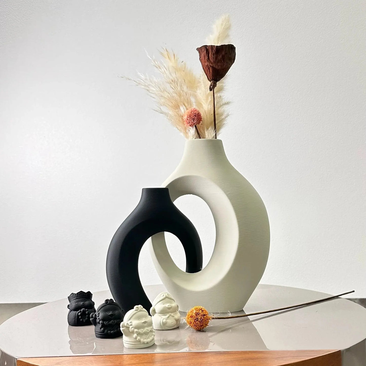 2 Piece Hug Large Size Dried Vase Max 8.66 Inch, Suitable for Home Decoration Ornaments, Office Decoration Flower Arrangement Dr LAVIVA