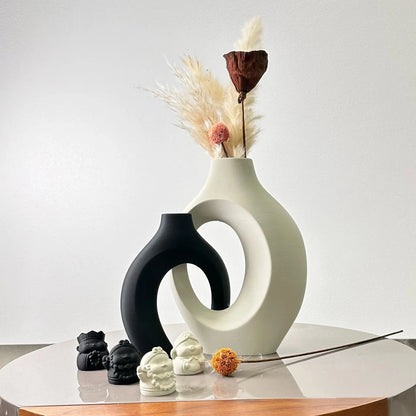 2 Piece Hug Large Size Dried Vase Max 8.66 Inch, Suitable for Home Decoration Ornaments, Office Decoration Flower Arrangement Dr LAVIVA