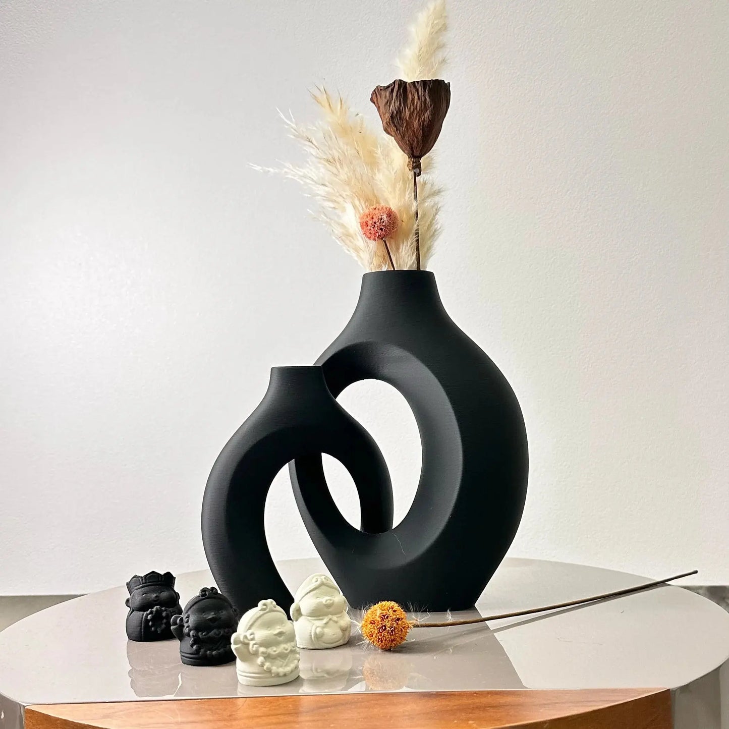 2 Piece Hug Large Size Dried Vase Max 8.66 Inch, Suitable for Home Decoration Ornaments, Office Decoration Flower Arrangement Dr LAVIVA