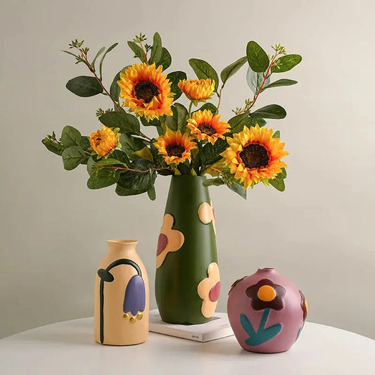 Nordic Morandi Glazed Ceramic flower vase for table, Nordic style, Nordic style, flower vase, home decoration, dropshipping LAVIVA
